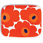 Marimekko Unikko Red Plate.