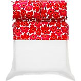 Marimekko Pieni Unikko Red Twin Extra Long Sheet Set