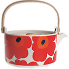 Marimekko Unikko Red Teapot.24 oz.