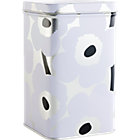 Tall White and Silver Box.