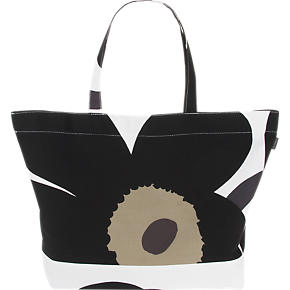Marimekko Pieni Unikko Black and White Bag