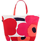 Red and White Bag. 21"Wx7"Dx19"H