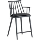 Union Charcoal 24" Counter Stool with Sunbrella® Charcoal Cushion.