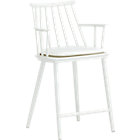 Union White 24" Counter Stool with Sunbrella® White Sand Cushion.