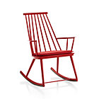 Union Red Rocking Chair with Cushion