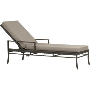 Valencia Chaise Lounge with Sunbrella® Stone Cushion