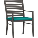 Valencia Dining Chair with Sunbrella® Harbor Blue Cushion