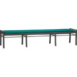 Valencia Large Dining Bench with Sunbrella® Harbor Blue Cushion