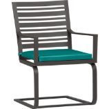 Valencia Spring Dining Chair with Sunbrella® Harbor Blue Cushion