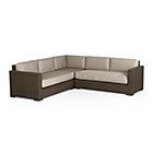 Ventura 3-Piece Loveseat Sectional with Sunbrella® Cushions (Left Arm Loveseat, Corner, Right Arm Loveseat)