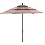 9' Round Sunbrella® Valencia Stripe Umbrella with Bronze Frame