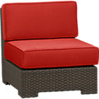 Ventura Modular Armless Chair with Cushions (includes one seat and one back cushion)