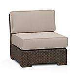 Ventura Modular Armless Chair with Sunbrella® Stone Cushions