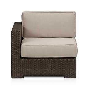 Ventura Modular Left Arm Chair with Sunbrella® Stone Cushions
