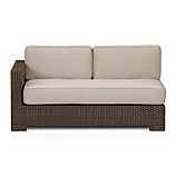 Ventura Modular Left Arm Loveseat with Sunbrella® Stone Cushions