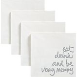 Set of 20 Very Merry Beverage Napkins