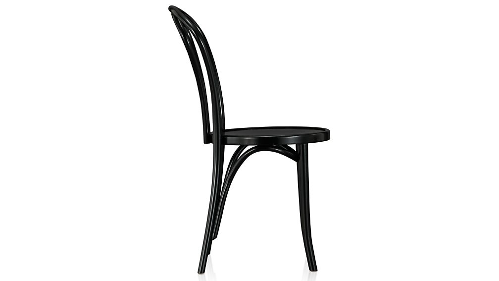 Vienna Black Wood Dining Chair in Dining Chairs | Crate and Barrel