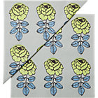 Set of 20 Marimekko Vihkiruusu Green and Blue Paper Napkins. 4.75" sq. (folded)