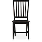 Black Side Chair. 18"H seat;