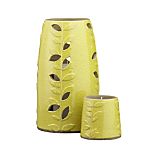 Vinca Vine Hurricane and Candle Pot
