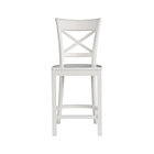 White Counter Stool. 24"H seat;
