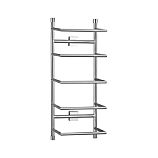 Brushed Steel Wall Mount Towel Rack