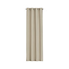 Wallace Flax Grommet Curtain Panel.