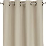 Wallace Flax Grommet Curtain Panels