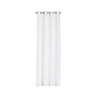 Wallace White Grommet Curtain Panel.
