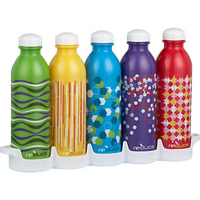 Set of 5 WaterWeek Bottles