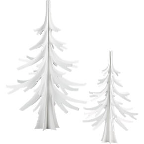 White Christmas Trees