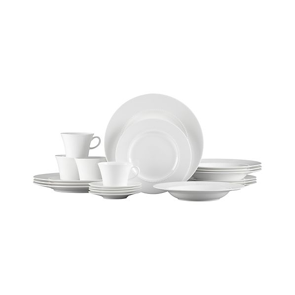 WhitePearl20PcSetLowBowlS12