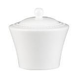 White Pearl Sugar Bowl with Lid