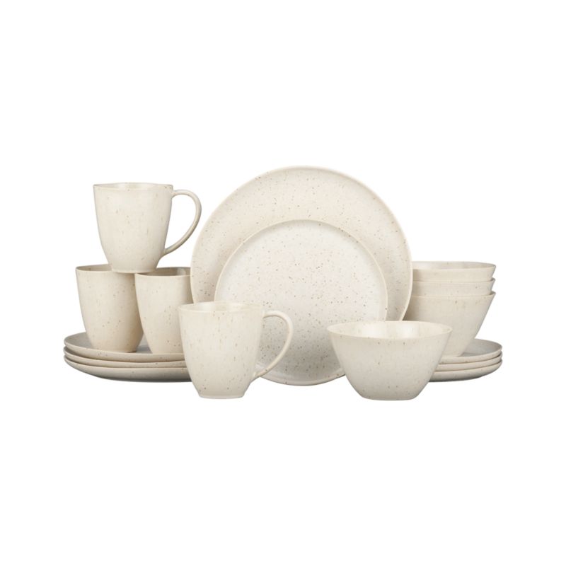 Wilder 16Piece Dinnerware Set Crate and Barrel