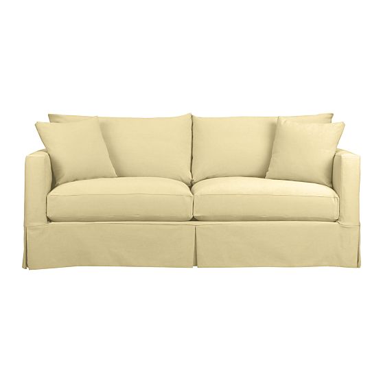 Crate and Barrel: Willow Sofa in Deso: Ecru