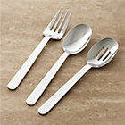 Wilson 3-Piece Serving Set: serving fork, pierced serving spoon and serving spoon.