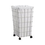 Wire Hamper with White Liner Set