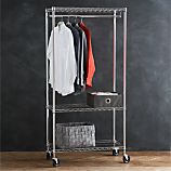 Work Mobile 3-Shelf Garment Rack