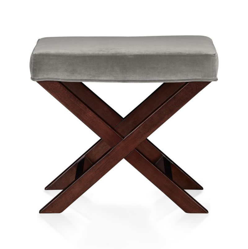XBase BenchVanity Stool Nickel Crate and Barrel