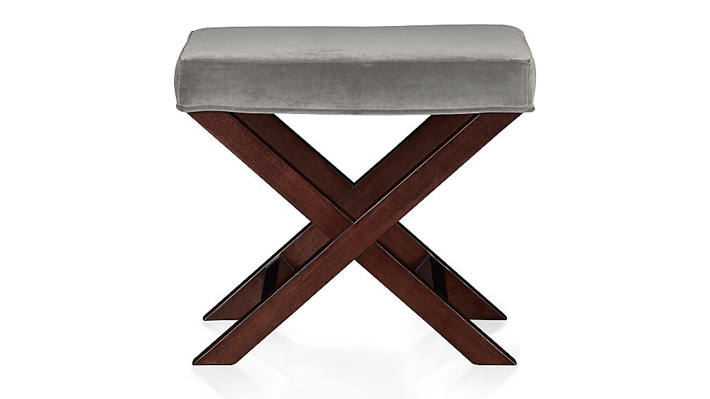 XBase BenchVanity Stool Nickel Crate and Barrel