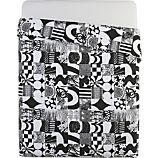 Marimekko Yhdessä Black Full/Queen Quilt