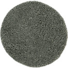 Zia Grey Round Shag Rug.