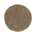 Zia Latte Round Shag Rug.