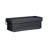 Zinc Rectangular Planter with Rail Hook Set.