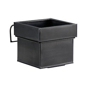 Zinc Square Planter and Rail Planter Hook