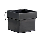 Zinc Square Planter with Rail Hook Set.