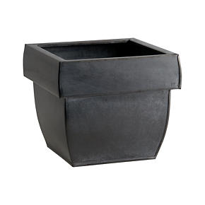 Zinc Square Rail Planter