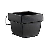Zinc Square Rail Planter and Rail Hook
