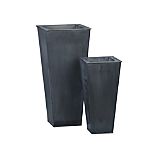 Zinc Tall Square Planters