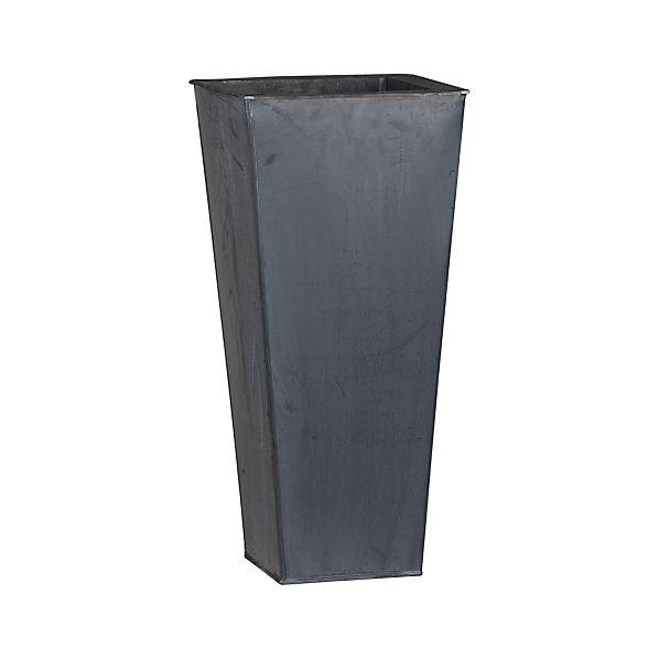 ZincTallSqPlanter27p5S11